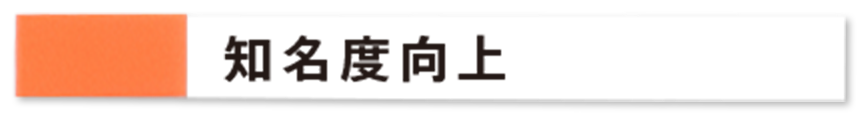 知名度向上